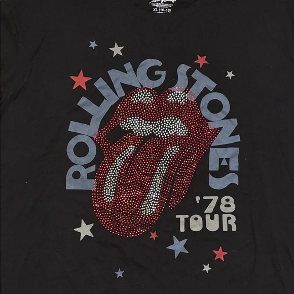 The Rolling Stones Black Short Sleeve Tee - Picture 2 of 4
